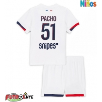 Camiseta Paris Saint-Germain Willian Pacho #51 Visitante Equipación para niños 2025-26 manga corta (+ pantalones cortos)